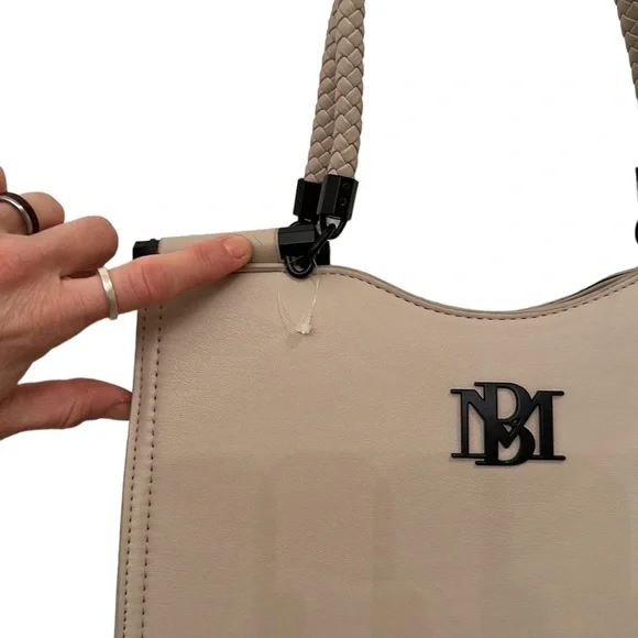 NWT Badgley Mischka Large Satchel Shoulder or Crossbody Bag LOWEST OFFERS SENT - Picture 11 of 16